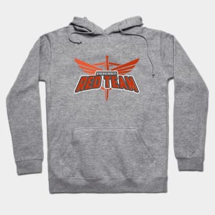 Cybersecurity Sword Wings Red Team Gamification Logo Hoodie